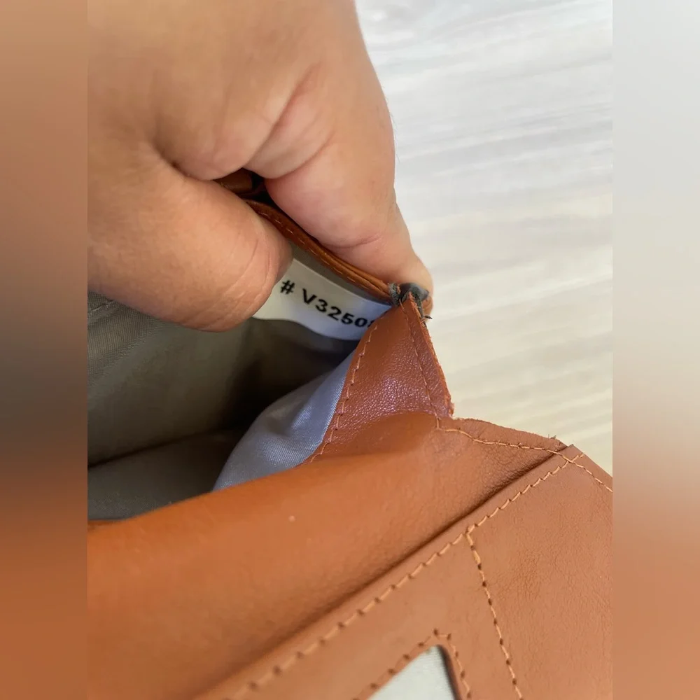 Rogue Black and Brown Leather Wristlet